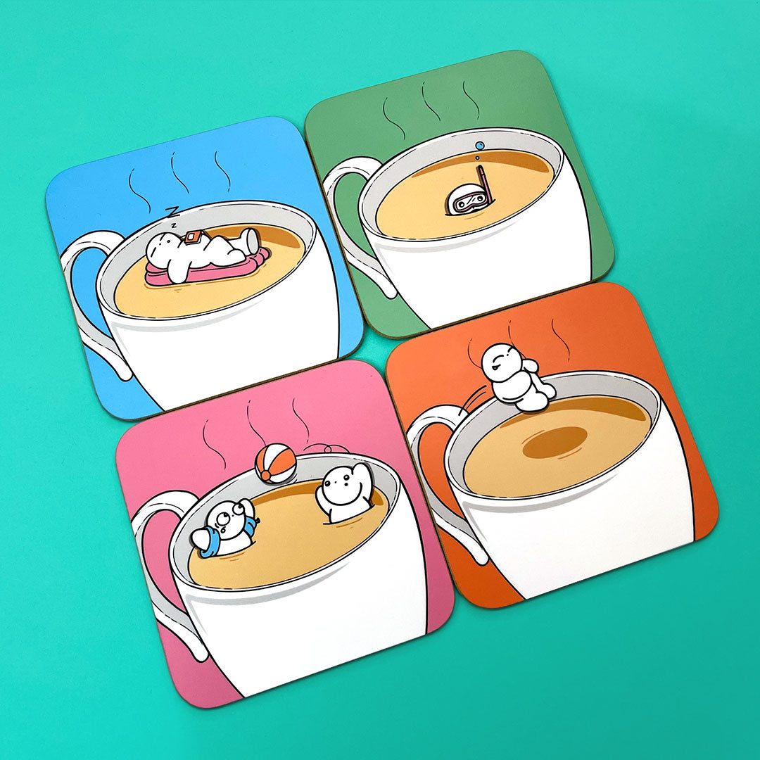 Bubble Tea Coaster Set