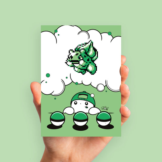 Choice Of Three (Green) Diddy Print